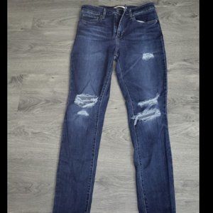 Levis 721 high rise skinny jeans